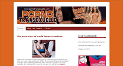 Desktop Screenshot of pornotransexuelle.com